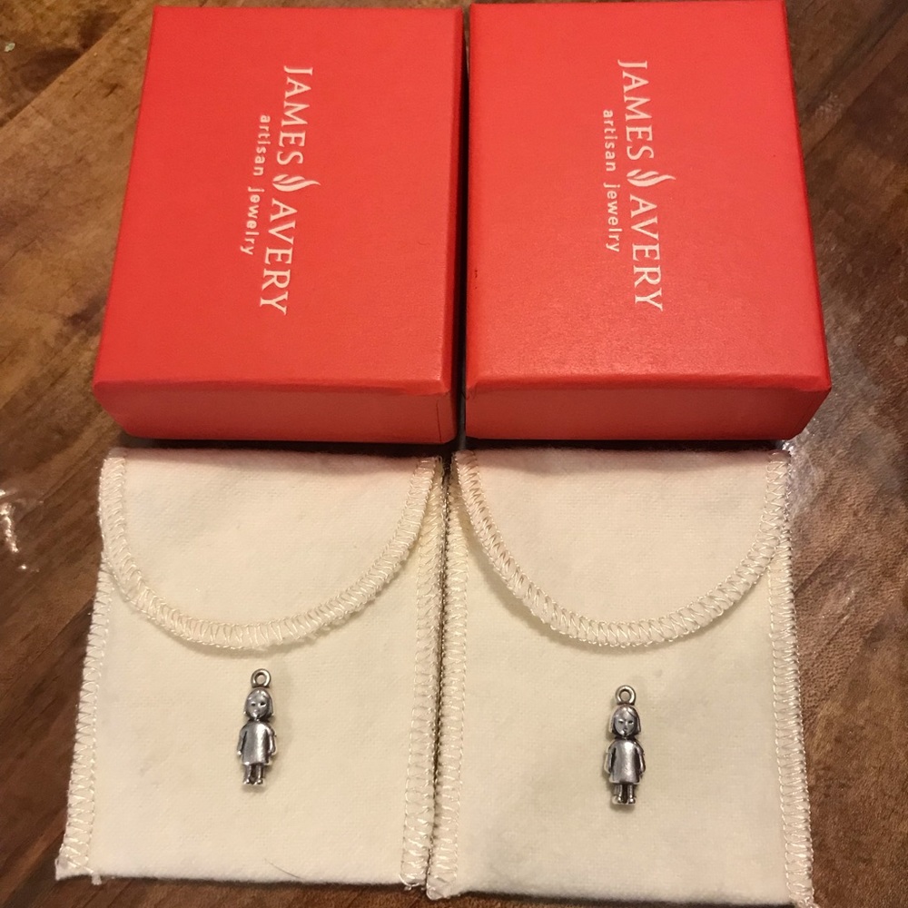 2 James Avery girl charms. Read description.